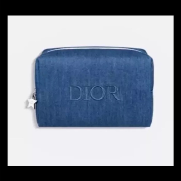 Christian DIOR Beauty Empty Denim Cosmetic Pouch Bag Limited Edition 2024 - Picture 3 of 12